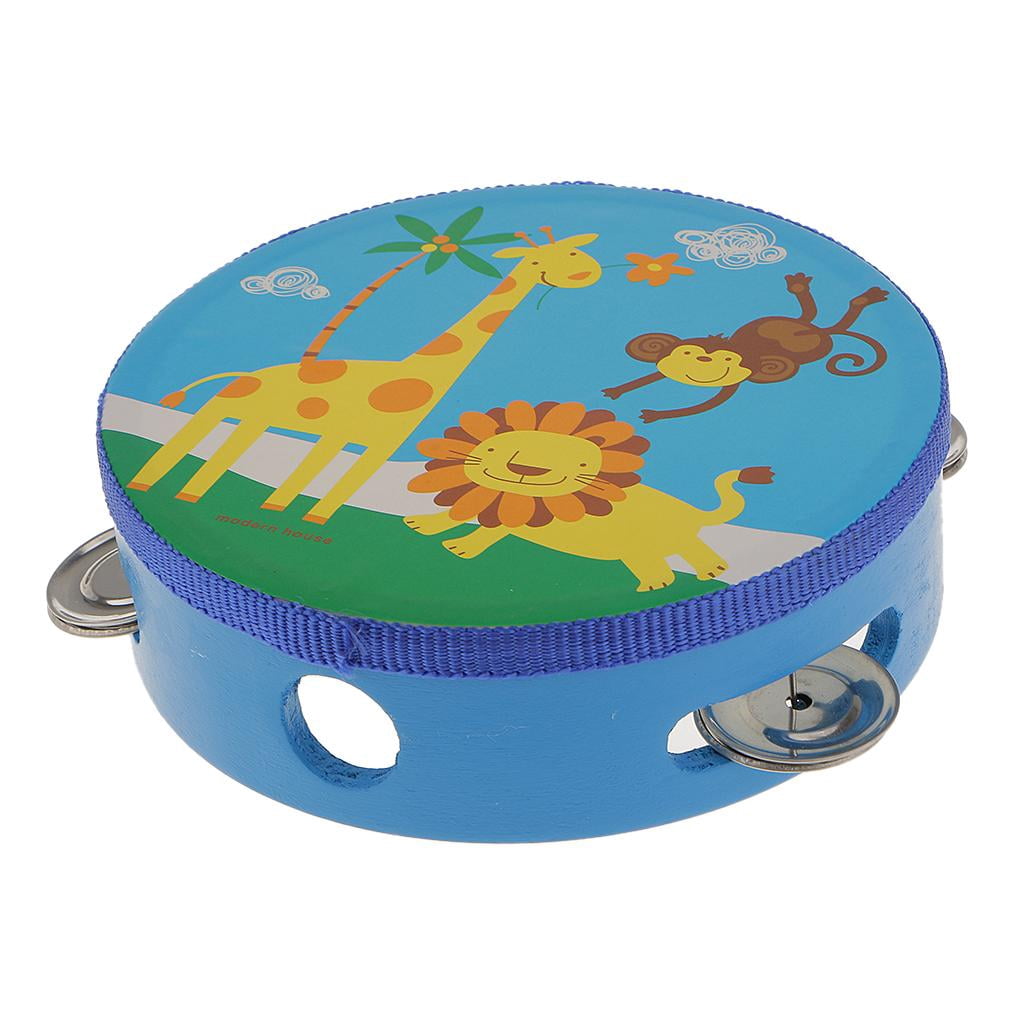 LeeQinersw 4 Pieces Tambourine toy children kids Musical Percussion Instrument