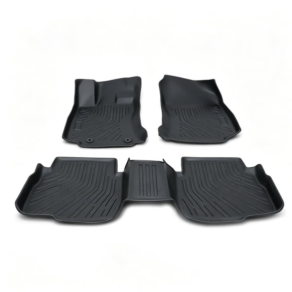 Findmall Floor Mats Liner Front & 2nd 3Pcs Replacement for Subaru Legacy/Outback 2020-2025 Waterproof All Weather Black