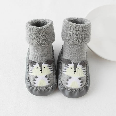 

Cathalem Size 9 Toddler Girl Shoe Cute Children Toddler Shoes Autumn And Winter Boys And Girls Floor Baby Walkers Shoes Girls Grey 6 Months