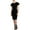 Black, variant on Rachel Roy Womens Amelie Ruched Jersey Dress, Black, Small
