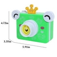 thumbnail image 2 of Bubble Blower Cartoon Camera Shape Automatic Bubble Maker Bubble Machine for Kid, 2 of 9