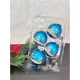 thumbnail image 3 of Glass Christmas Tree Ornaments - 67mm/2.63" [4 Pieces] Decorated Balls from Christmas by Krebs Seamless Hanging Holiday Decor, 3 of 6
