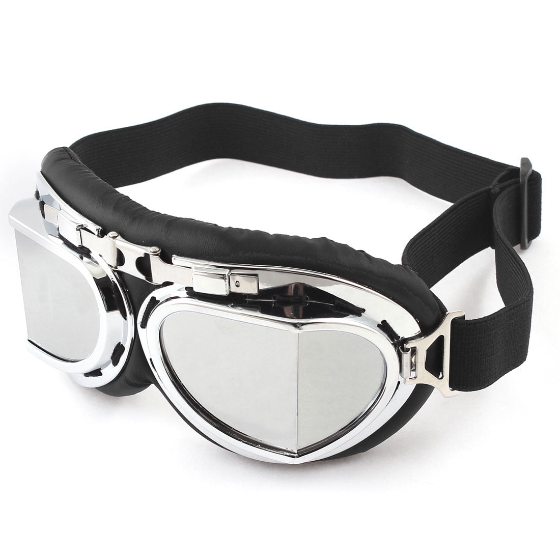 Unique Bargains Cycling Skiing Ski Racing Silver Tone Lens Goggles Eyewear Protective Glasses by Unique-Bargains