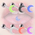 thumbnail image 5 of nipocaio 6 Pcs Ongles en Acrylique en Forme de Lune pour Piercing Corporel, 5 of 5