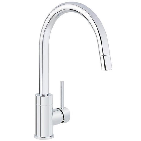 Miseno MNO003LCP Single Handle Pull Down Kitchen Faucet Polished Chrome