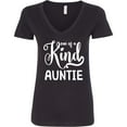 thumbnail image 3 of Inktastic For Aunts | One of a Kind Auntie (white) Women's V-Neck T-Shirt, 3 of 5