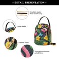 thumbnail image 4 of FORMRS Crossbody Bag for Women Quilted Travel Shoulder Cell Phone Purse with Chain Strap Handbag, Flamingo Floral Pattern, 4 of 7