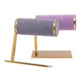 thumbnail image 3 of KLKCMS Vanity Top Jewelry Display Stand Velvet Organizer for Watches Gray, 3 of 5