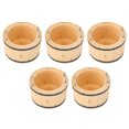 thumbnail image 2 of Maison de Poupée Bassin Rond, Travail Exquis Bassin en Bois Miniature Compact Portable pour Jouets, 2 of 7