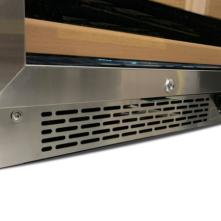 Whynter - 92-Bottle Dual Zone Wine Cooler - Stainless Steel