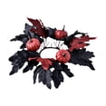 thumbnail image 4 of Decoraciones Colgantes Strade Fareast Limited Corona de Halloween para Puerta de Entrada Calabaza Roja, 4 of 8