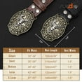 thumbnail image 4 of SUOSDEY Cowboy Belts for Men Women Western Belts Cowgirl Embossed Belt Country Belts for Jeans Christmas Gifts, 4 of 6