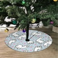 thumbnail image 2 of FMSHPON Cute Alpaca Llama Xmas Christmas Tree Skirt Stand Mat for Holiday Party Decoration Indoor Outdoor 48 inches, 2 of 3