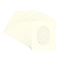 thumbnail image 3 of Cream Linen Picture Frame Mat for 22x28 Frames - Oval Opening for 19x25 Photos - 25 Mats, 3 of 7
