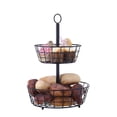 thumbnail image 4 of SunnyPoint Tabletop 2-Tier Countertop Fruit Basket Stand, 4 of 10