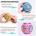 thumbnail image 3 of 2 In1 Rotating Fidget Spinner Magic Bean Infinity Cube Stress Relief Ball Adults Kids Unisex-children Educational Puzzle Cube Toys (pink), 3 of 5