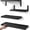 Black, variant on Ophanie 16 inch 3 Pack L-shaped Wood Floating Shelves, Hanging Float Shelf for Wall Mounted Decorative Shelves, 6.7 x 16 Inch, Set of 3, Black