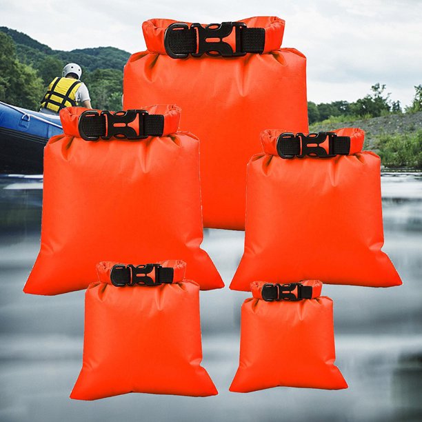 5 unids/set bolsa seca resistencia al desgarro bolsa seca de natación para canotaje a la deriva kayak FLhrweasw Nuevo