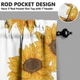 thumbnail image 5 of Rustic Vintage Curtains 36 Inch - 3 Panel Wildflower Farmhouse Set with Bohemian Floral Design, Rod Pocket, 5 of 6