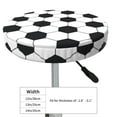 thumbnail image 4 of Naloa Soccer Ball Round Bar Stool Cushion Cover 12-14 inch, Fits Kitchen, Office, Restaurant Chairs - 14 inch, 4 of 7