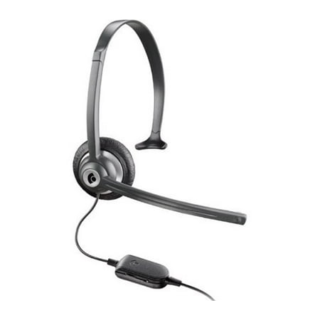 Plantronics Over The Head Headset - Plantronics M214C Over the Head Corded Headset w/ In-Line Volume Control