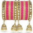 thumbnail image 6 of Indian Ethnic Partywear Handmade Bangles – Elegant Traditional Jewelry for Women | Perfect for Weddings, Festivals & Daily Ethnic Wear, 6 of 7