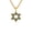Yellow-Tone, variant on Men’s Stainless Steel Star of David Pendant Necklace – Black Enamel Inlay Magen David with 24 Inch Chain, Available in Gold Tone or Silver (Silver-Tone)