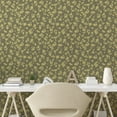thumbnail image 2 of Ambesonne Flowers Vintage Peel & Stick Wallpaper for Home, Bitonal Floral Boho, 13"x72", Pale Khaki and Slate Brown, 2 of 5