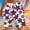 #438-White, variant on Ceisia Men's Quick Dry Swim Trunks with Patriotic Star Print Elastic Waist Dark Blue XL Gifts for Father