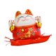 thumbnail image 1 of de de estilo chino, figurita de cerámica, caja de ahorro de dinero, adorno, escultura de gato de bienvenida para tienda, sala Rojo perfecl Estatua interior, 1 of 8