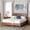 Walnut Brown, variant on Baxton Studio Hoffman Modern Farmhouse Platform Bed, Queen, White