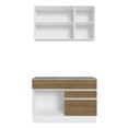 thumbnail image 2 of Cocina Integral Completa 120cm Glamy Madesa 08 - Blanco/Marrón, 2 of 8
