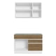 thumbnail image 2 of Cocina Integral Completa 120cm Glamy Madesa 08 - Blanco/Marrón, 2 of 8