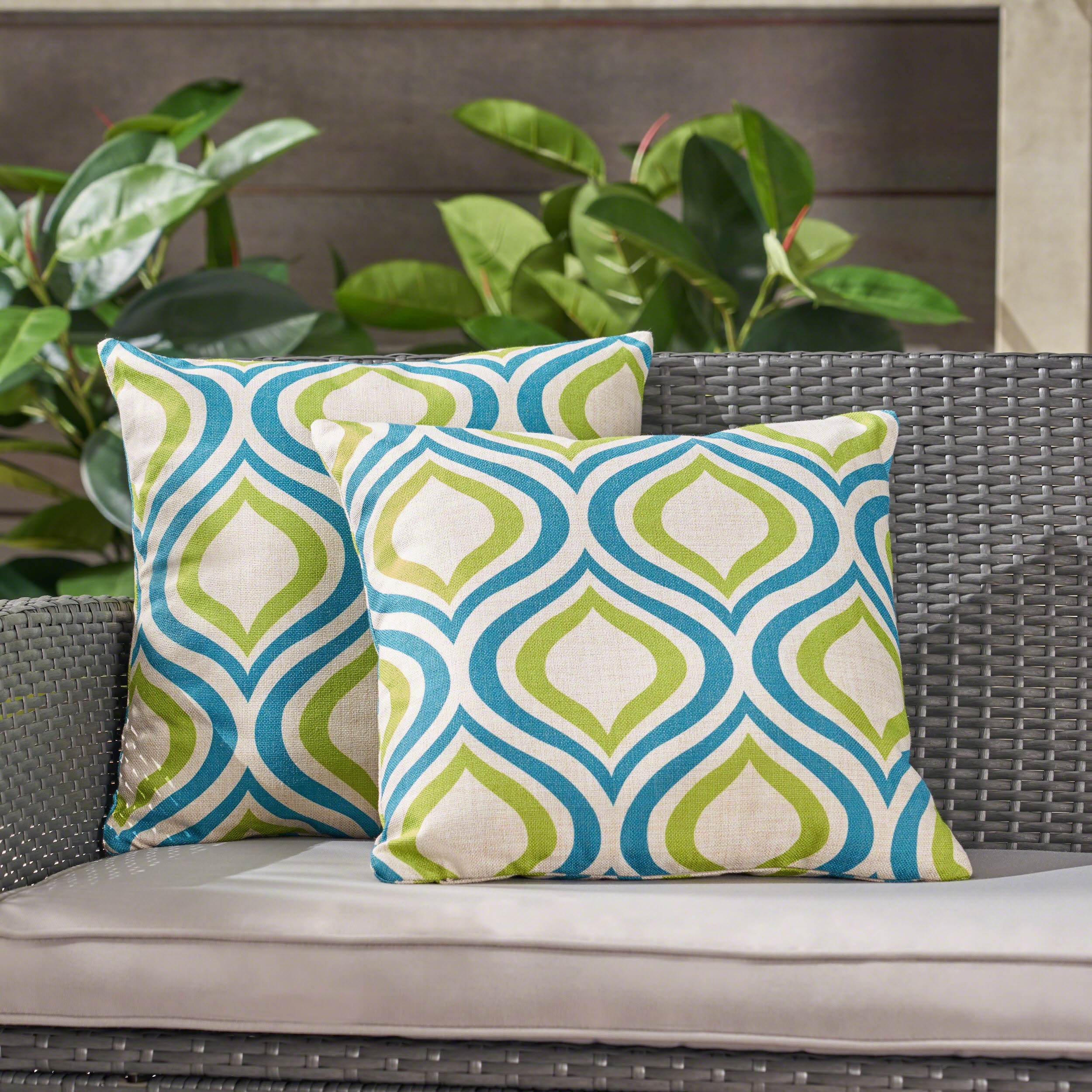 outdoor ikat pillows