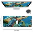 thumbnail image 2 of Heduofu Green sea Turtle Mouse pad, Natural Rubber Mouse Pad, Quality Creative Wrist-Protected Wristbands Personalized Desk, Mouse Pad  31.5x11.8 in, 2 of 6