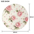 thumbnail image 6 of Pioneer Flower Round Tablecloth 60" X 60",Wrinkle Wipeable Table Cloth for Kitchen Dining Room Picnic Patio Party, 6 of 6