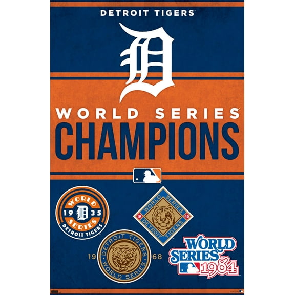 MLB Detroit Tigers - Champions 23 Wall Poster, 22.375" x 34"