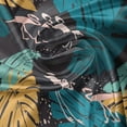 thumbnail image 5 of Ambesonne Safari Valance Pack of 2, Flamingos Tropic Monstera, 42"X18", Indigo and Multicolor, 5 of 5