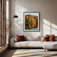 thumbnail image 2 of Autumn Color on Tupper Lake 02 - Tupper Lake New York Photography Autumn Scenic Landscape Nature Forest Wilderness Woodland Black Framed Wall Art Print 11 x 14 inches, 2 of 4