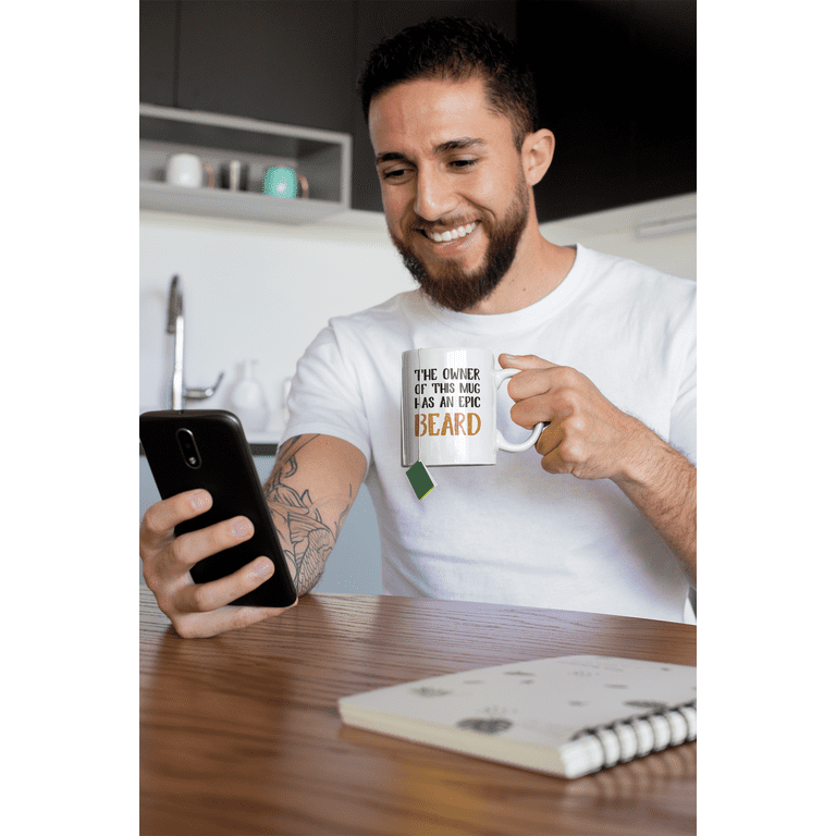 Epic Beard Coffee & Tea Giftable Mug Just for Bearded Men & with Mustache  (11oz) - Walmart.com