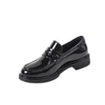 thumbnail image 3 of Women's Spring New Mary Loafers - Thick Sole Preppy British - Leather Shoes Black, 3 of 4