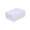 White, variant on Qocolhg Clear Stackable Shoe Storage Box Storage Transparent Foldable Home Textile Storage Stuff Organizer, 12x8x5 inch Clamshell Storage Box, Plastic Drawer Organizer with Front Opening (Blue)