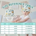 thumbnail image 7 of Tisoloow Baby Sun Hat UPF 50+ Sun Protection Cute Baby hats Wide Brim Summer Beach hat Toddler Sun Hats for Boys Girls Dinosaur 0-6 Months, 7 of 7