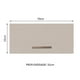 thumbnail image 2 of Alacena 70 cm 1 Puerta Basculante MADESA Armario Alto 70 cm Blanco/Crema Agata, 2 of 5