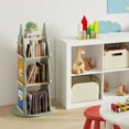 thumbnail image 4 of Gymax Kids Rotating Bookshelf 4 Tier Tree Shape Revolving Bookcase 360° Display Rack, 4 of 10