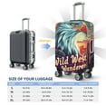 thumbnail image 6 of Lsque Western Style Bald Eagle Printed Luggage Cover, Travel Luggage Protector,Scratch and Dirt Resistant, Fits 18-32 Inch Luggage - X-Large, 6 of 9