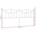thumbnail image 4 of vidaXL Metal Headboard White 193 cm, 4 of 4
