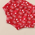thumbnail image 6 of Bagilaanoe 3pcs Newborn Baby Girl Shorts Set Short Sleeve Letter Print Romper Tops + Shorts + Hairband 3M 6M 12M 18M Infant Casual Summer Clothes, 6 of 8
