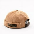 thumbnail image 2 of Viworld Unisex Brimless Cap, Corduroy Docker Beanie Hat Rolled Cuff Retro Skullcap for Men Women, 2 of 3