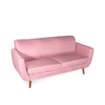 thumbnail image 2 of Sofá de 3 plazas con Tapizado Color Rosa. Estructura de Madera Sólida, 2 of 4